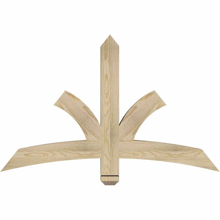 Ekena Millwork Davenport Rough Sawn Timber Gable Bracket, Douglas Fir, 48"W x 30"H x 4"D x 4"F, 15/12 Pitch GBW048X30X0404DAV00RDF